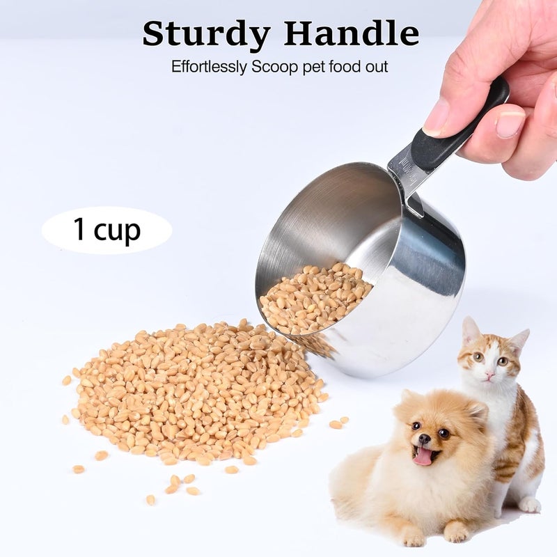 DOTINGHUX 1 Cup Magnetic Grips Stainless Steel Measuring Cup -1PCS - Image 3